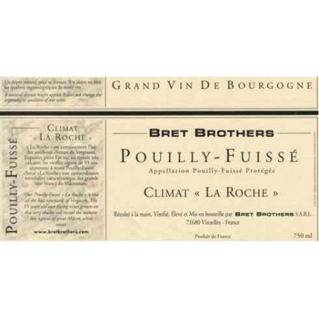 Bret Brothers Pouilly-Fuissé "La Roche" blanc sec 2014 etiquette