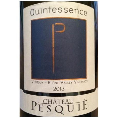 Château Pesquié Ventoux "Quintessence" rouge 2013 etiquette