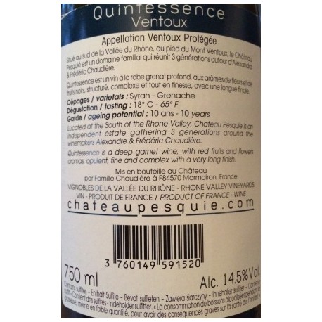 Chateau Pesquie Ventoux "Quintessence" red 2013