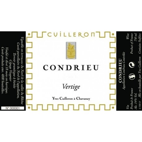 Domaine Yves Cuilleron Condrieu Vertige 2014 etiquette