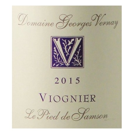 George Vernay le pied de samson 2015 etiquette