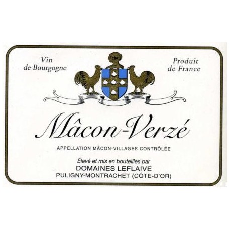 Domaine Leflaive Mâcon-Verzé blanc sec 2014