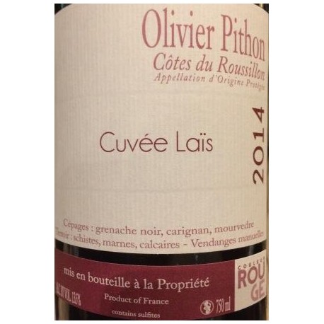 Domaine Olivier Pithon "Lais" red 2014