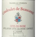 Coudoulet de Beaucastel cotes du rhone rouge 2014 etiquette