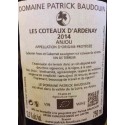 Domaine Patrick Baudouin Les Coteaux d'Ardenay rouge 2014 etiquette