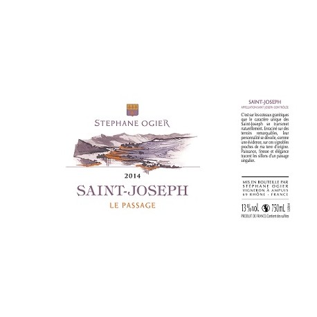 Domaine Stéphane Ogier Saint Joseph "Le Passage" blanc 2014