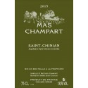 Mas Champart Saint-Chinian blanc 2015 etiquette