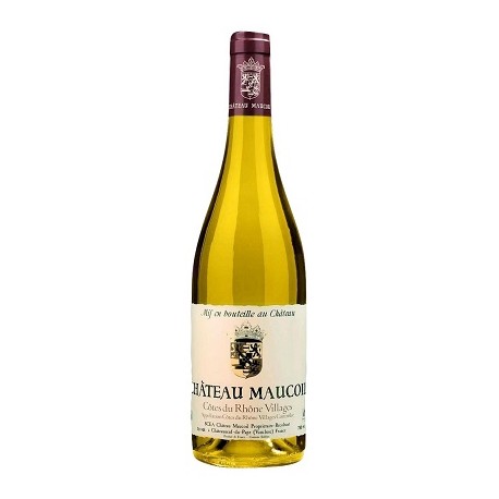 Chateau Maucoil Cotes du Rhone Villages blanc 2016 bouteille