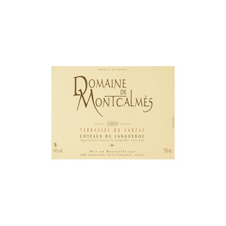 Domaine de Montcalmès rouge 2014 etiquette