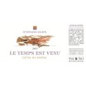 Domaine Stéphane Ogier "Le Temps est Venu" (Grenache) blanc sec 2016 etiquette