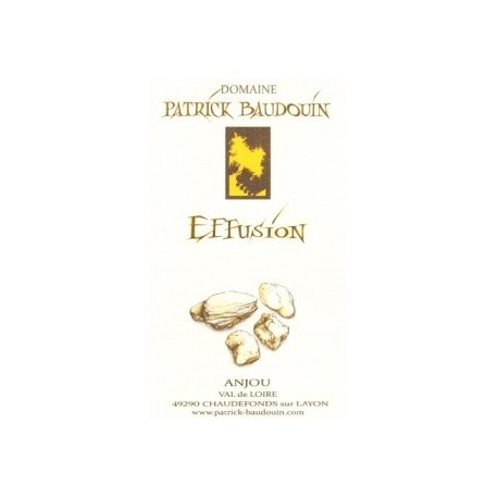 Domaine Patrick Baudouin "Effusion" blanc sec 2015 etiquette