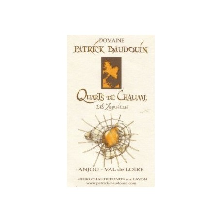 Domaine Patrick Baudouin Quarts de Chaume "Les Zersilles" blanc liquoreux 2011 etiquette