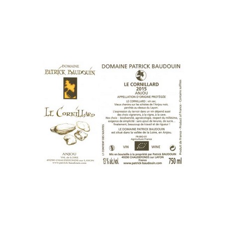 Domaine Patrick Baudouin "Le Cornillard" 2015