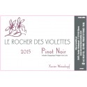 Le Rocher des Violettes "Pinot noir" rouge 2015 etiquette