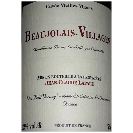 Domaine Jean-Claude Lapalu Brouilly "Vieilles Vignes" red 2016