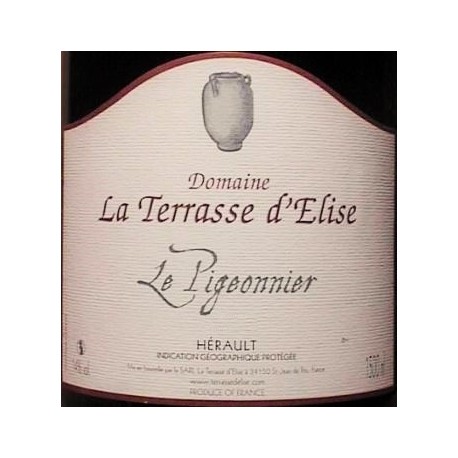 Domaine la Terrasse d'Elise Le Pigeonnier 2015 etiquette