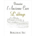 Domaine de l'ancienne Cure Bergerac l'abbaye blanc sec 2015 etiquette
