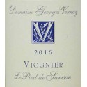 George Vernay viognier le pied de samson 2016 etiquette