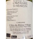 Domaine de l'Oratoire Saint-Martin Cairanne "Réserve des Seigneurs" rouge 2015 bouteille