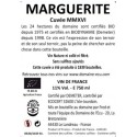 Domaine de l'Ecu "Marguerite" blanc sec 2016 contre etiquette