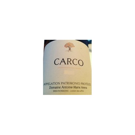 Domaine Antoine-Marie Arena Patrimonio Carco rouge 2016 etiquette