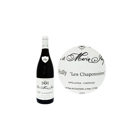 Domaine Paul et Marie Jacqueson Rully "Les Chaponnières" rouge 2016 bouteille