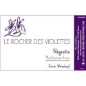 Le rocher des violettes xavier weisskopf Montlouis la négrette 2015 etiquette