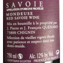 Domaine JP et JF Quenard "Elisa" (mondeuse) rouge 2016 etiquette