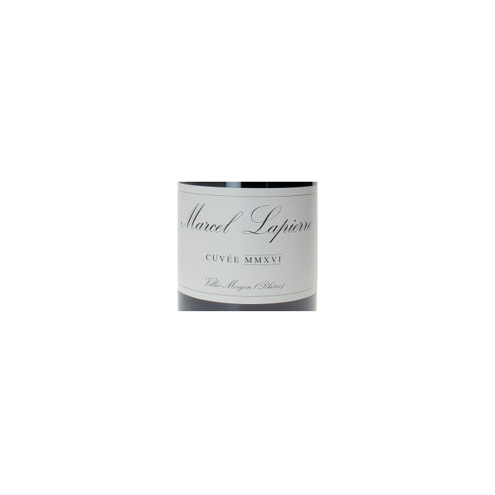 Domaine Marcel Lapierre Cuvée Marcel MMXVI Morgon rouge 2016 etiquette