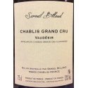 Domaine Samuel Billaud Chablis Grand Cru "Vaudésir" blanc sec 2015 bouteille