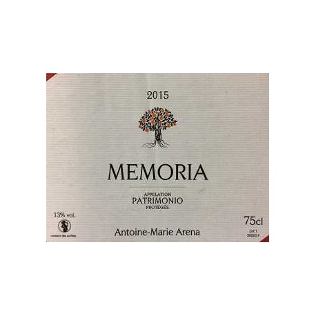 Domaine Jean-Baptiste Arena Patrimonio "Memoria" red 2015