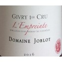 Domaine Joblot Givry 1er Cru l'empreinte  rouge 2016 etiquette Domaine Joblot Givry 1er Cru l'empreinte  rouge 2016 etiquette