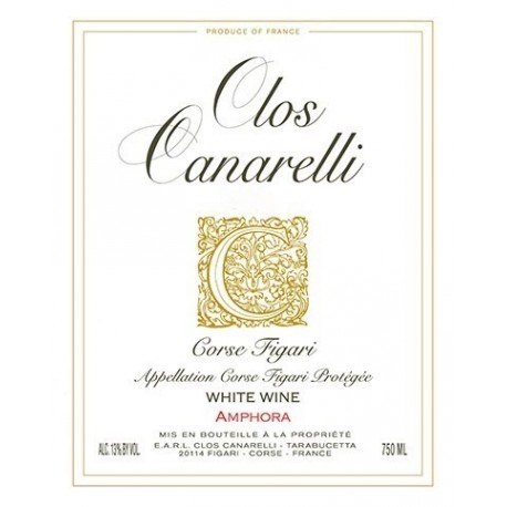 Clos Canarelli "Amphora" blanc sec 2017 etiquette