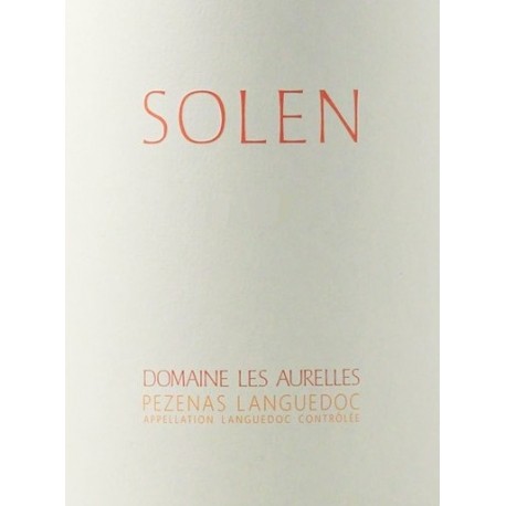 Domaine Les Aurelles Solen 2013 etiquette