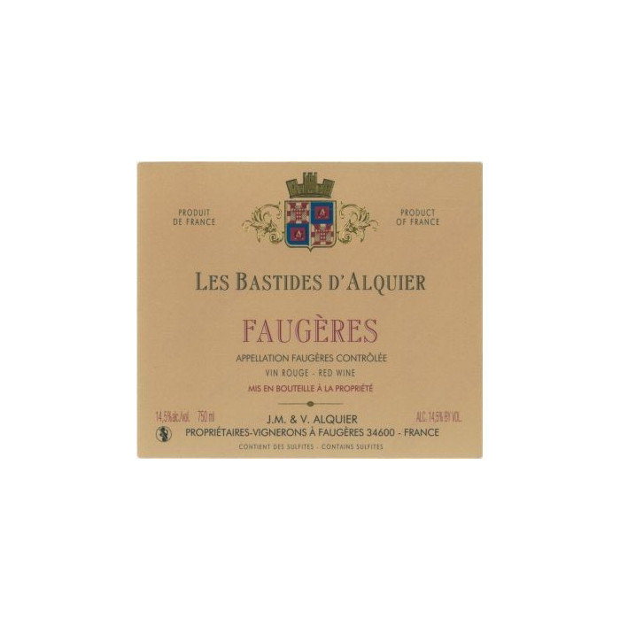 Domaine Jean-Michel Alquier Faugeres "Les Bastides" red 2011 Domaine Jean-Michel Alquier Faugeres "Les Bastides" red 2011