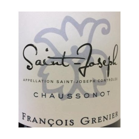 Domaine Francois Grenier Saint Joseph "Chaussonot" rouge 2016 etiquette