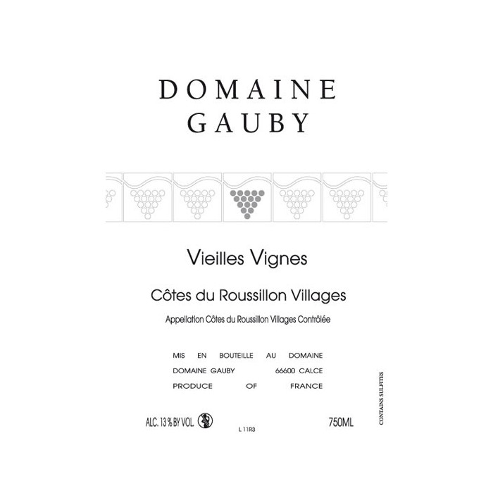 Domaine Gauby "Vieilles Vignes" rouge 2009 (75 cl)