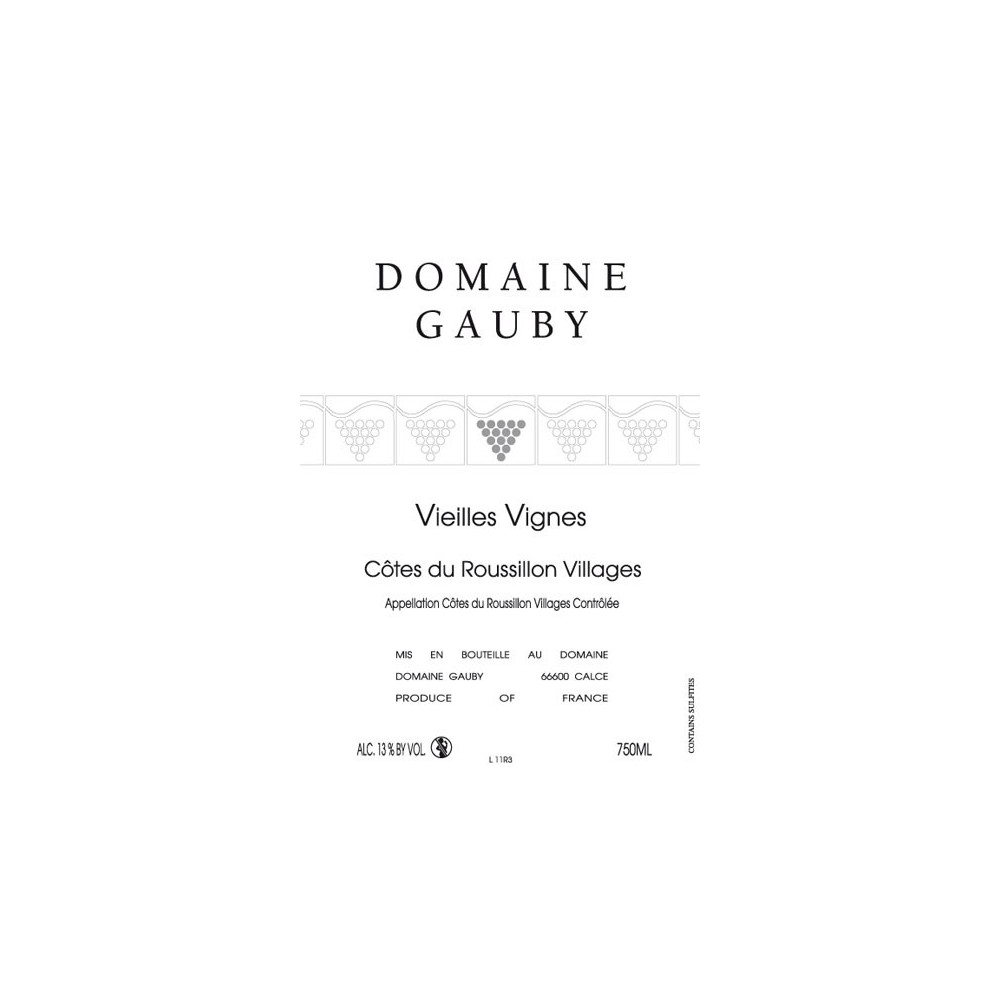 Domaine Gauby "Vieilles Vignes" red 2011