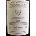 Clos du Mont-Olivet Châteauneuf-du-Pape La cuvée du papet 2015 contre etiquette