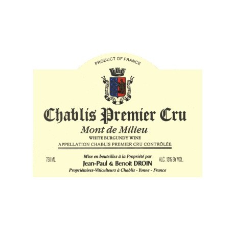 Domaine Droin Chablis 1er Cru "Mont de Milieu" 2017