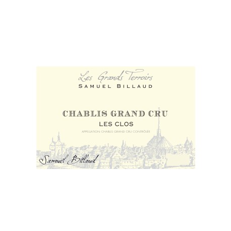 Domaine Samuel Billaud Chablis Grand Cru "Les Clos"  2016 etiquette