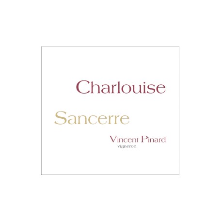Vincent Pinard Sancerre "Charlouise" rouge 2016 etiquette