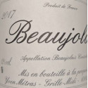 Domaine Yvon Métras Beaujolais "Vieilles Vignes" rouge 2017 etiquette