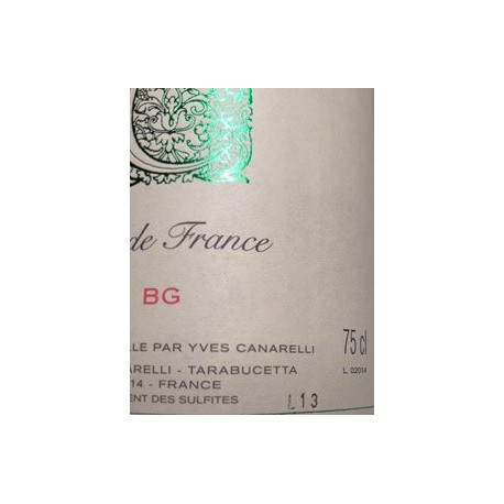 Clos Canarelli "BG" (bianco gentile) 2014