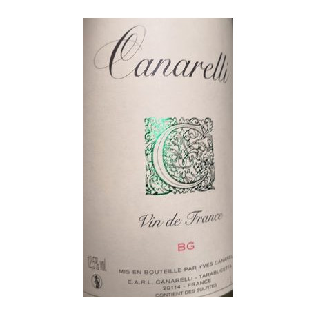 Clos Canarelli "BG" (bianco gentile) 2014