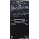 Domaine Didier Dagueneau Pouilly Fumé "Fumé de Pouilly" blanc sec 2013 contre etiquette
