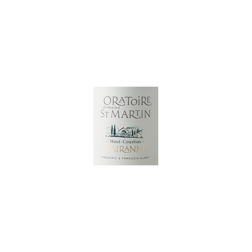 Domaine de l'Oratoire Saint-Martin "Haut-Coustias" blanc 2017 etiquette