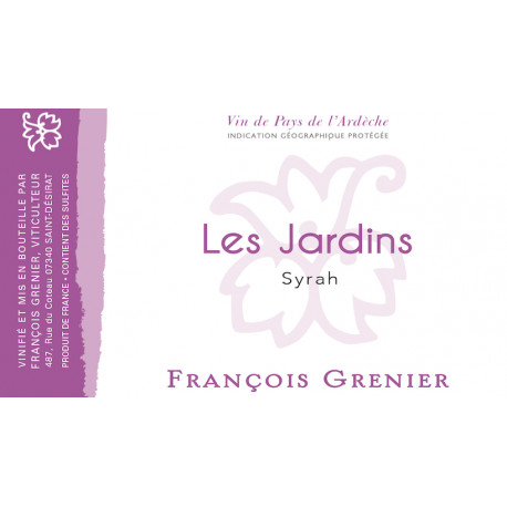 Domaine François Grenier Les Jardins (syrah) rouge 2017 MAGNUM