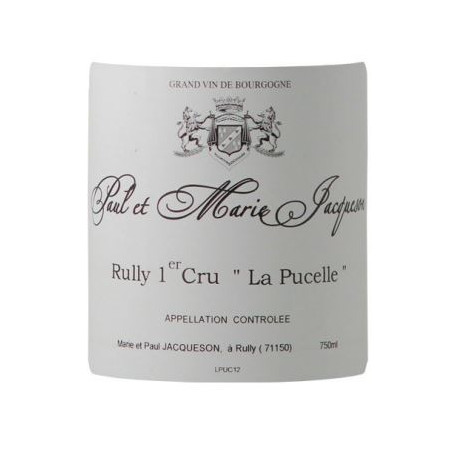 Domaine Paul et Marie Jacqueson Rully 1er cru la pucelle white 2017