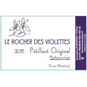 Le Rocher des Violettes Montlouis "Pétillant originel " 2015 etiquette